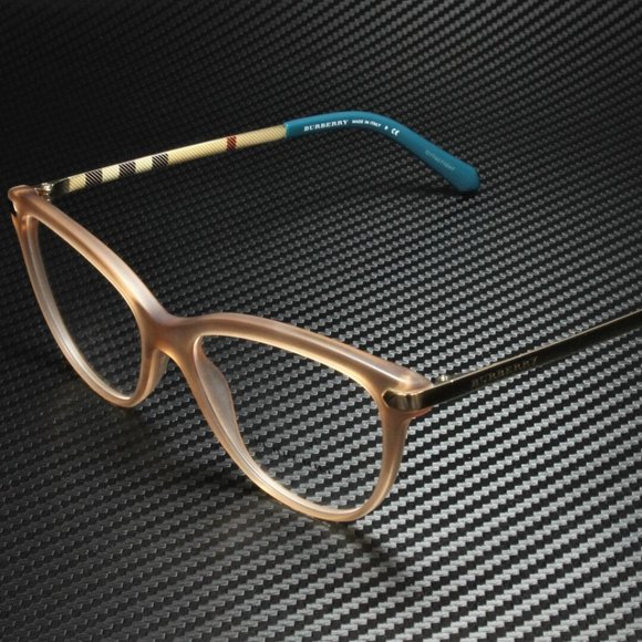 Burberry Matte Brown 52mm Eyeglasses - Picture 1 of 5